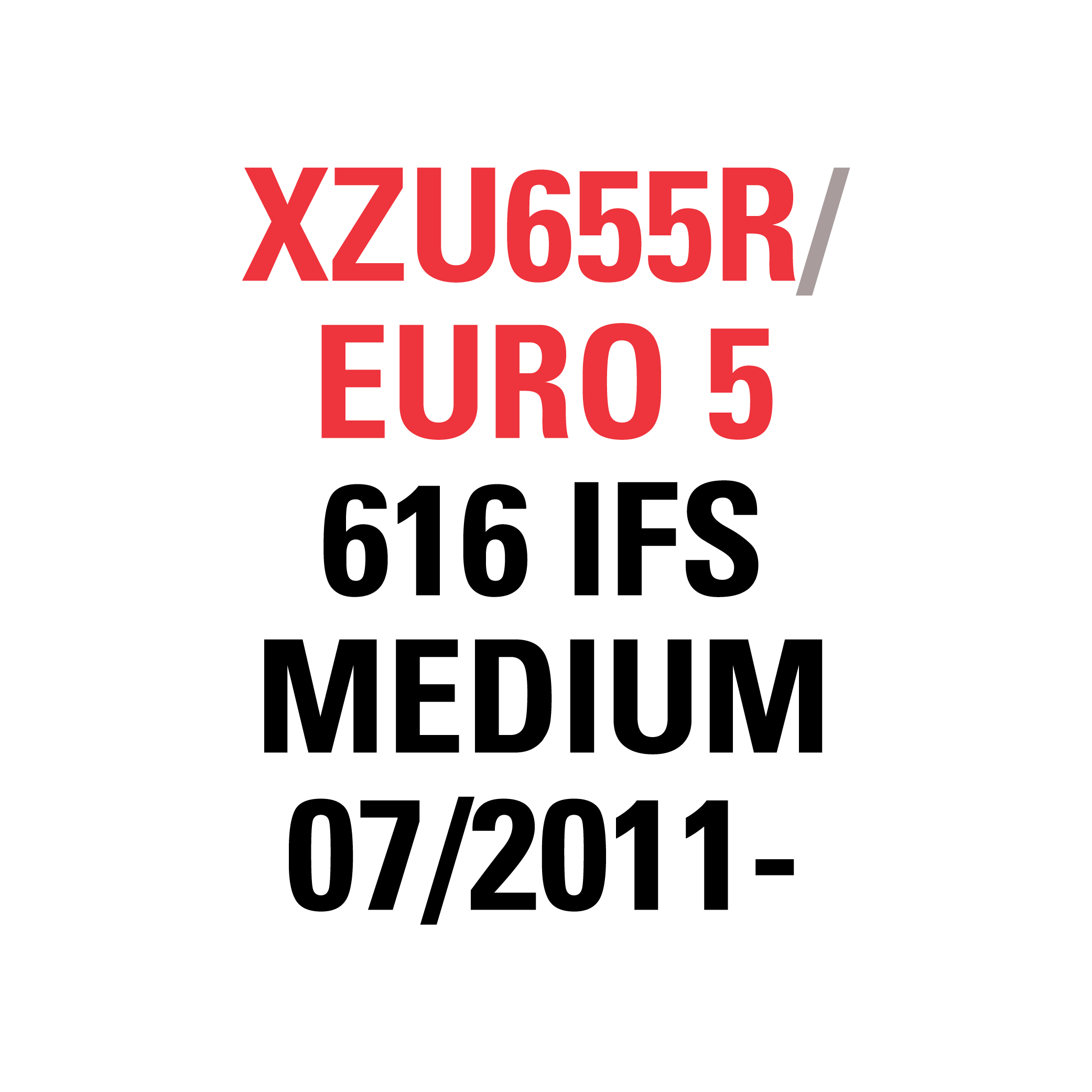 XZU655R EURO 5 "616 IFS MEDIUM" 07/2011-